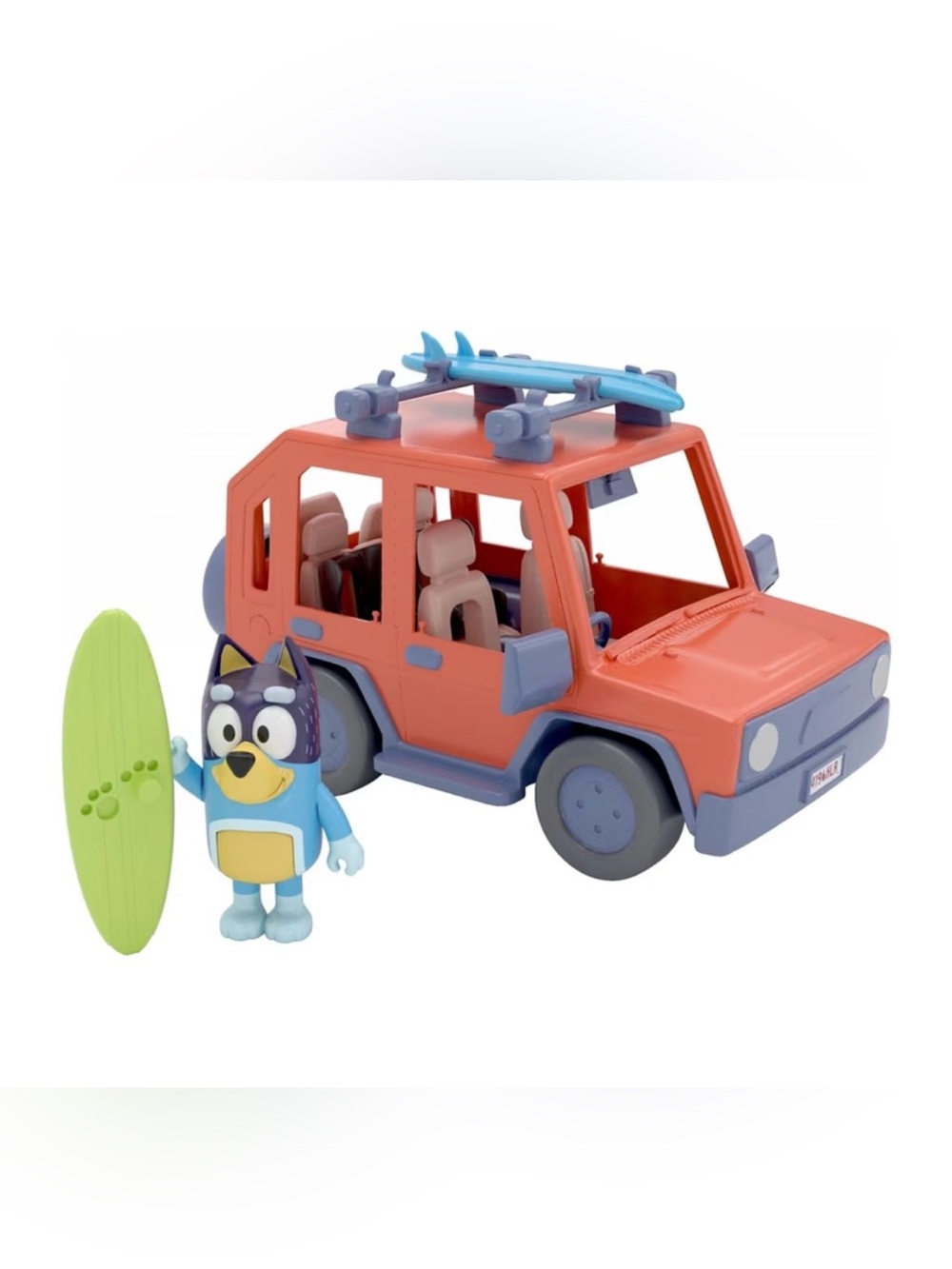 Bluey Red and Blue Adventure SUV Playset with Figure